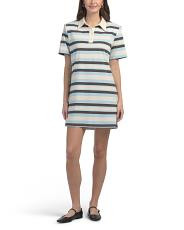 Striped Collared Mini Polo Dress | TJ Maxx