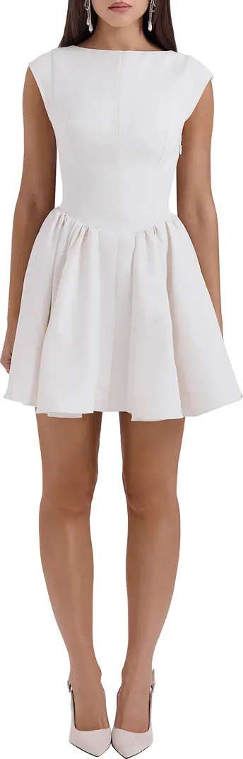 HOUSE OF CB Enchant Open Back Fit & Flare Minidress | Nordstrom | Nordstrom