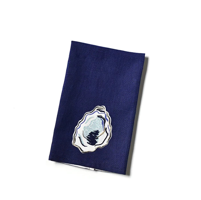 Oyster Hand Towel | Coastal Bleu