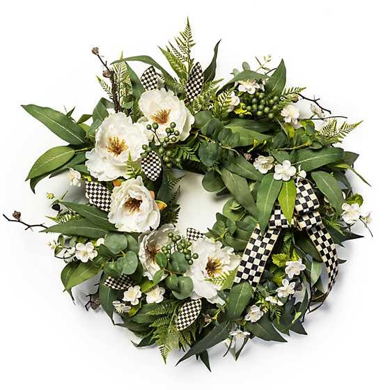 Courtly Peony 29" Wreath | MacKenzie-Childs