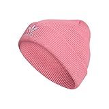 adidas Originals Women's Trefoil Beanie, Rose Tone Pink/White, One Size | Amazon (US)