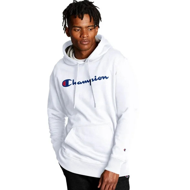 Champion Men's Powerblend Graphic Fleece Pullover Hoodie, up to Size 2XL - Walmart.com | Walmart (US)
