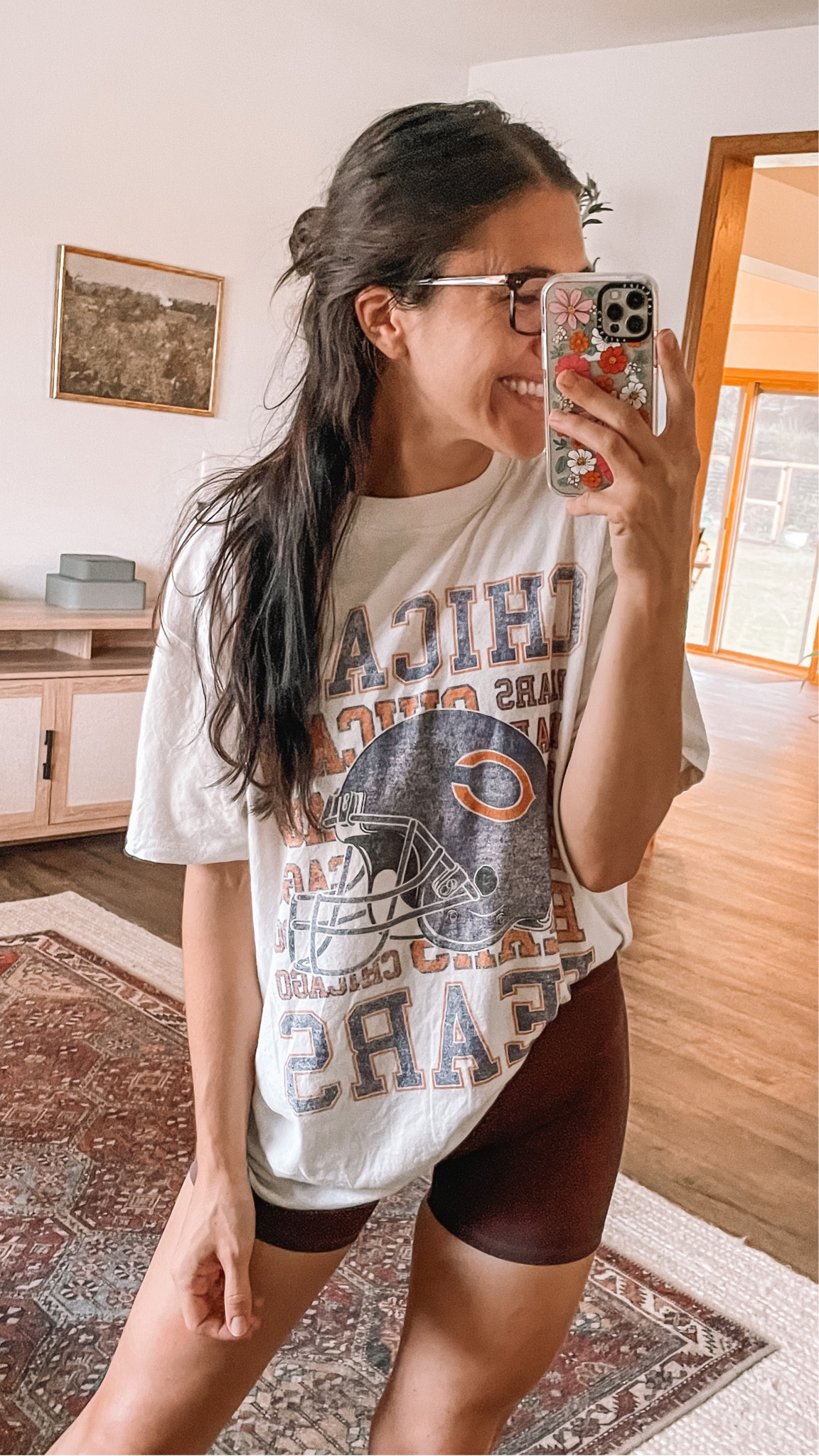 Abercrombie NFL oversized tee, small
Football outfit, football tee
Game day outfit 
NFL tee
Fall outfits

Abercrombie and Fitch
Biker shorts 
Amazon fashion 

#LTKFind #LTKSeasonal #LTKstyletip