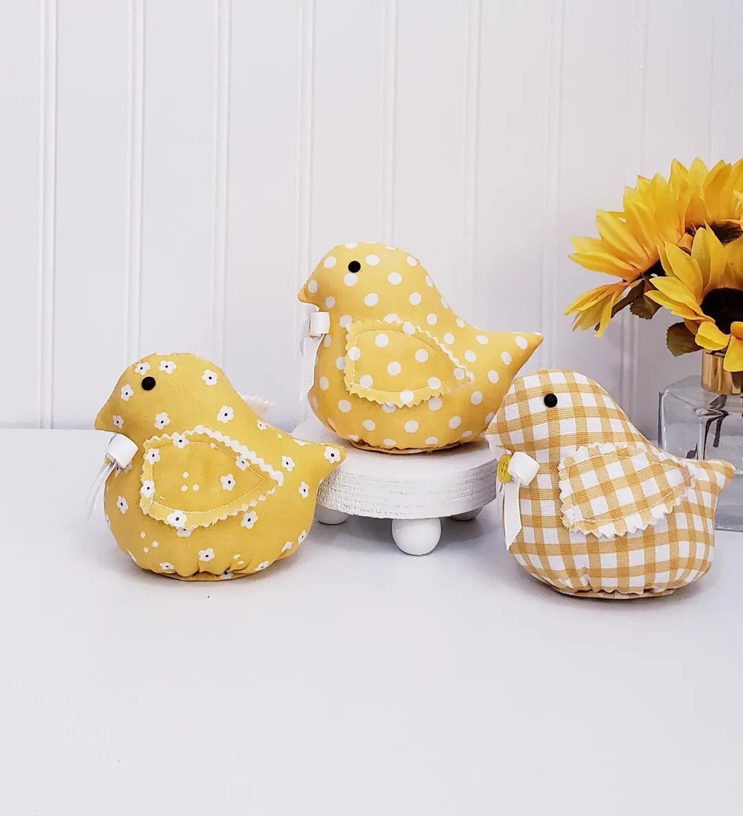 Yellow Birds,Fabric Spring Birds, Stuffed Birds, Easter Bird Decor,Indoor Easter Decoration,Bird ... | Etsy (US)