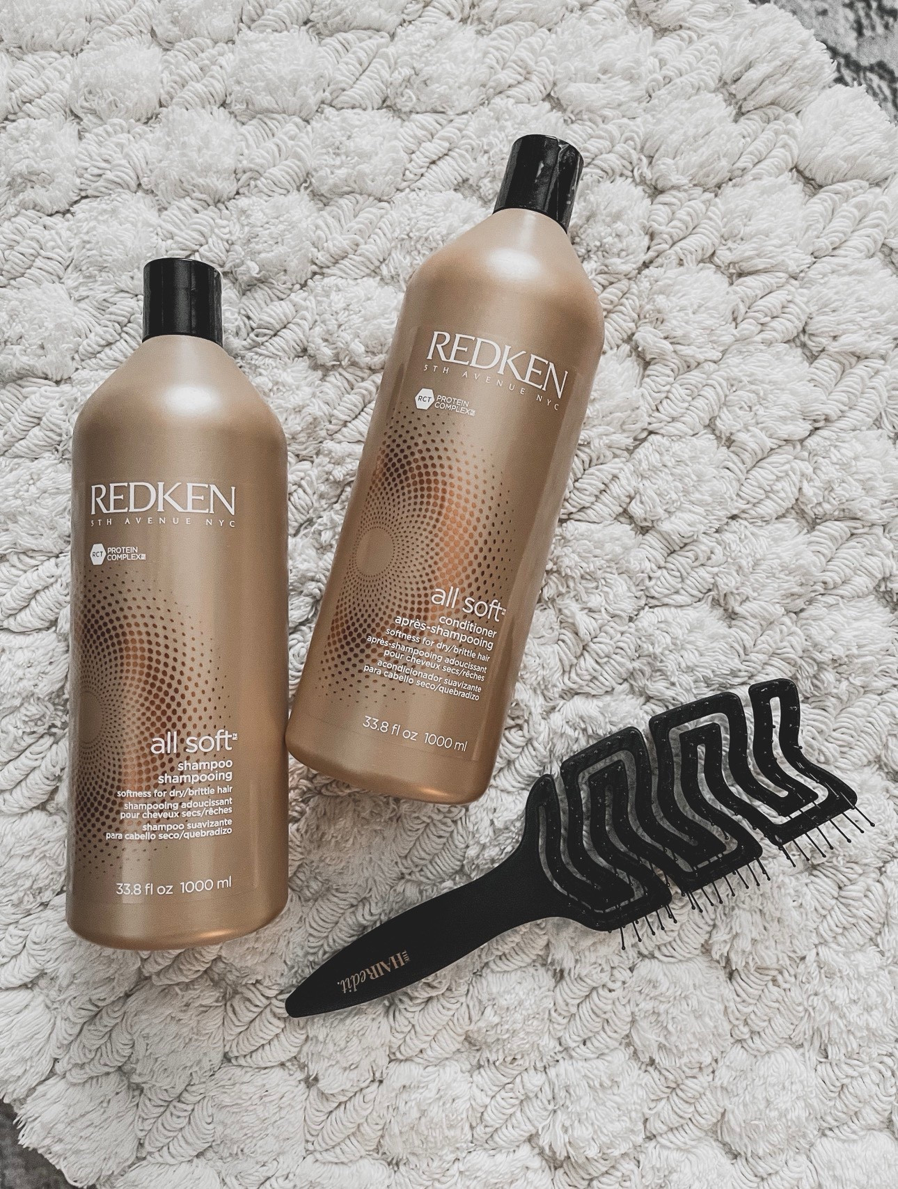 Still my tried & true haircare duo. No matter how many new formulas I test, I always come back to Redken All Soft Shampoo & Conditioner. This is the holy grail combo for dry, brittle, or color-treated hair that needs serious softness without feeling heavy. From the very first wash, hair feels silkier, shinier, and so much easier to detangle. It’s one of those salon staples that just works. Dependable, luxe, and worth every pump.

If your hair craves moisture, smoothness, and that healthy, touchable finish… this duo never disappoints.

Why I love it:
• Deeply hydrates without weighing hair down
• Leaves hair soft, smooth, and manageable
• Perfect for dry, damaged, or color-treated hair
• Salon-quality results at home
• A forever repurchase for me

Redken All Soft shampoo • Redken All Soft conditioner • best shampoo for dry hair • salon shampoo and conditioner • moisturizing shampoo • soft hair shampoo • shampoo for color treated hair • damaged hair repair • hydrating hair products • professional haircare • silky smooth hair • Redken haircare favorites

#LTKbeauty #LTKhair #HairCareMustHave #RedkenAllSoft #SalonHairAtHome #HealthyHairJourney #SoftHairGoals #DryHairCare #HairRoutine #BeautyStaples #TriedAndTrue #ShowerRoutine #HaircareFavorites #GlossyHair

#LTKFindsUnder50 #LTKgrwm #LTKBeauty