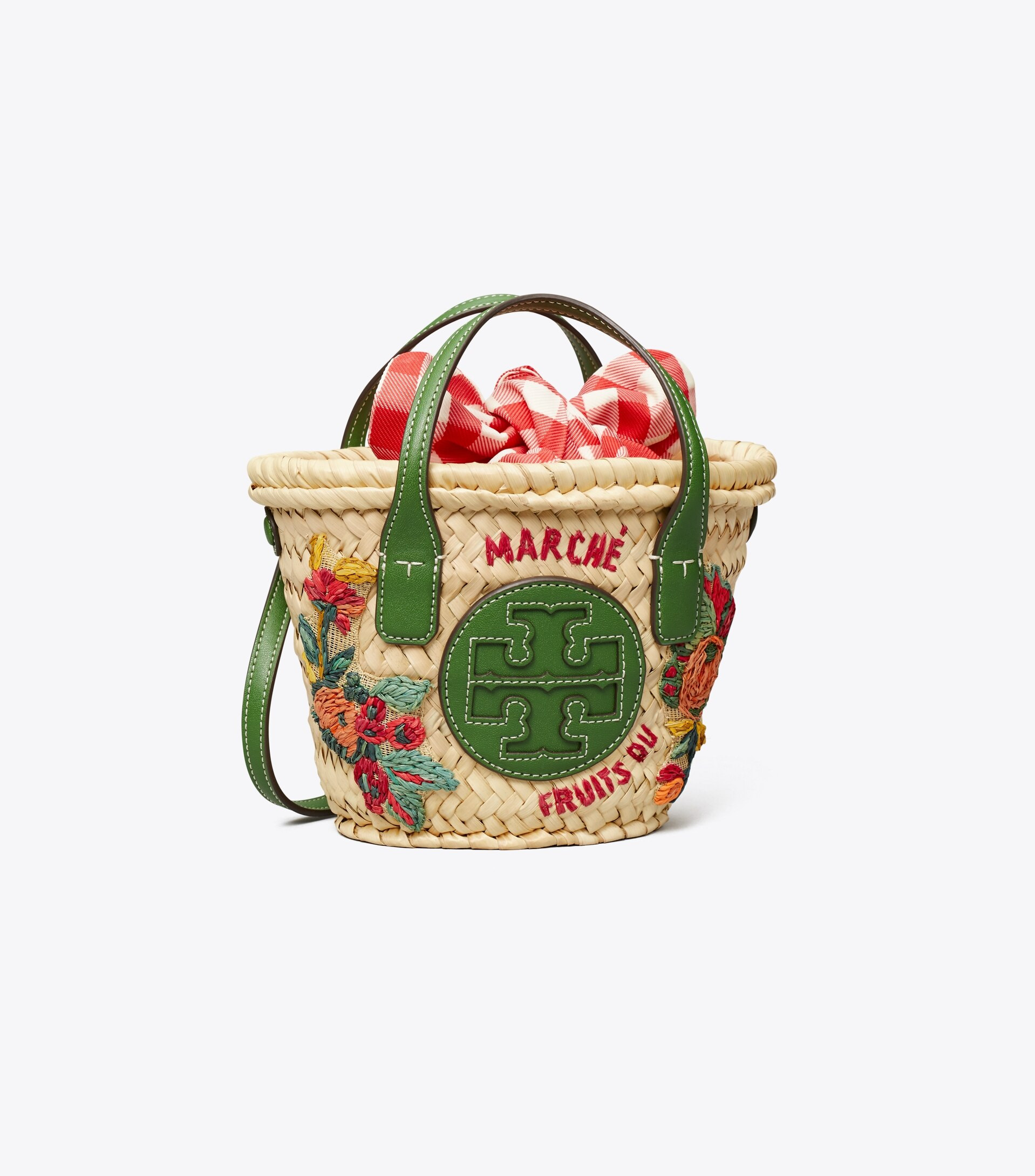 Ella Embroidered Straw Micro Basket | Tory Burch (US)