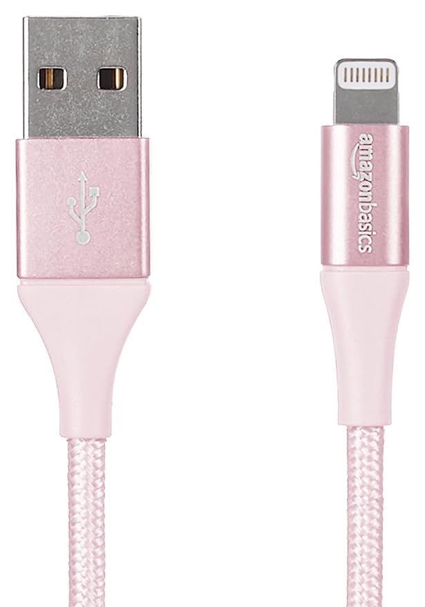 AmazonBasics Double Braided Nylon Lightning to USB A Cable, Advanced Collection - MFi Certified i... | Amazon (US)