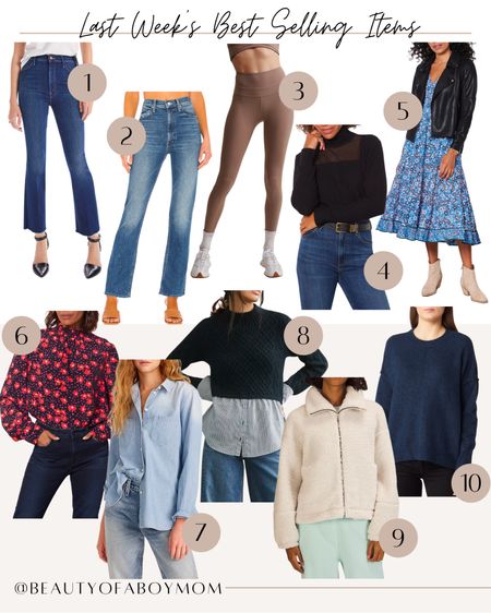Evereve- nordstrom- varley- high rise leggings- yoga pants- Madewell- chambray shirt- collared shirt- revolve- blue jeans- high waisted jeans- lululemon- fleece- moto jacket- mother denim- Anthropologie- layered sweater- sweater- fall fashion- fall outfit inspo- outfit inspo- winter outfit inspo- 

#LTKworkwear #LTKSeasonal #LTKstyletip