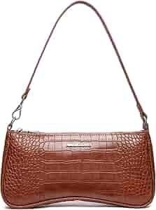 Shoulder Handbag for Women, Retro Clutch Handbag, Classic Shoulder Purse with Vegan Leather and C... | Amazon (US)