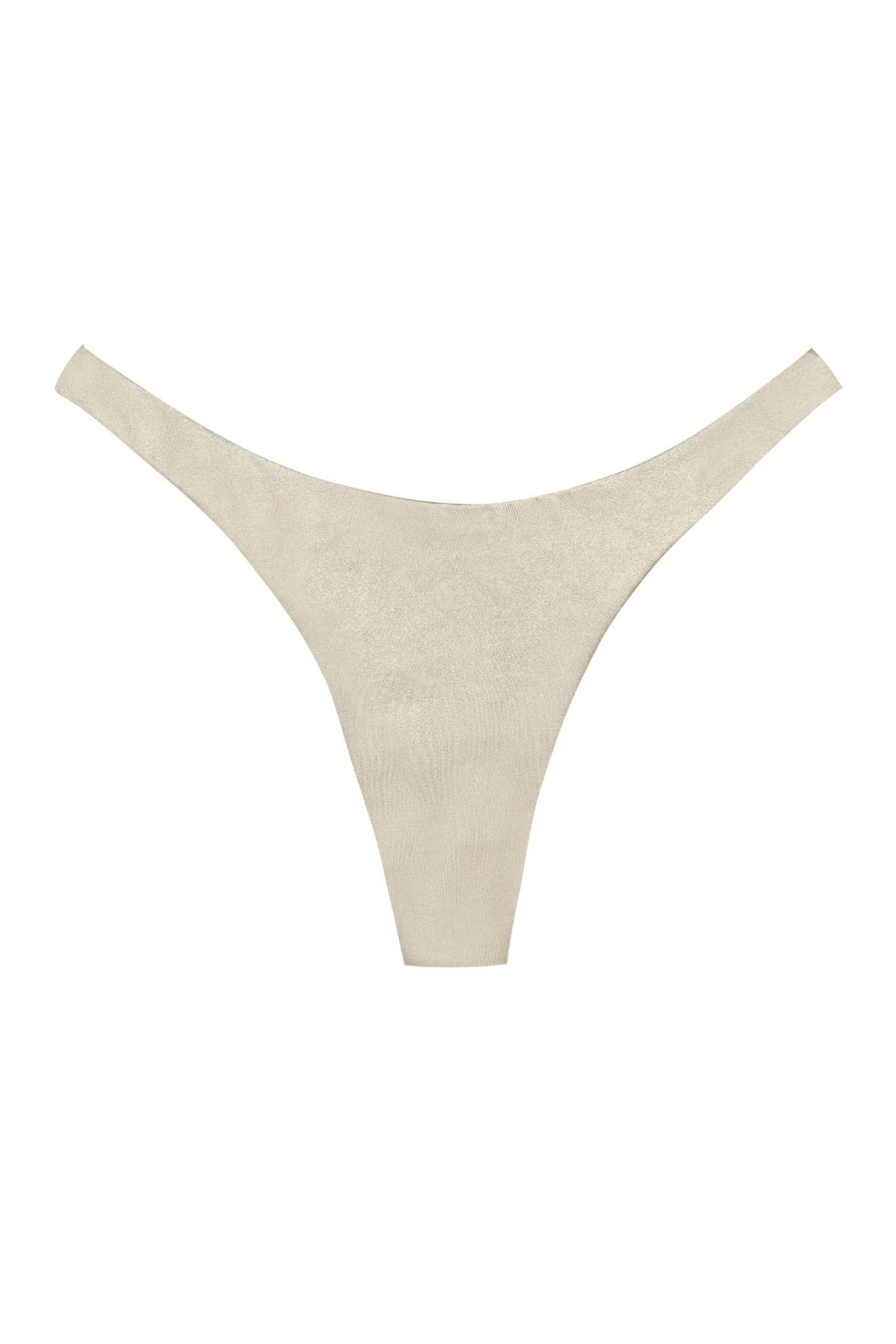 Tamarama Bottom - Champagne Shiny Jersey | Monday Swimwear