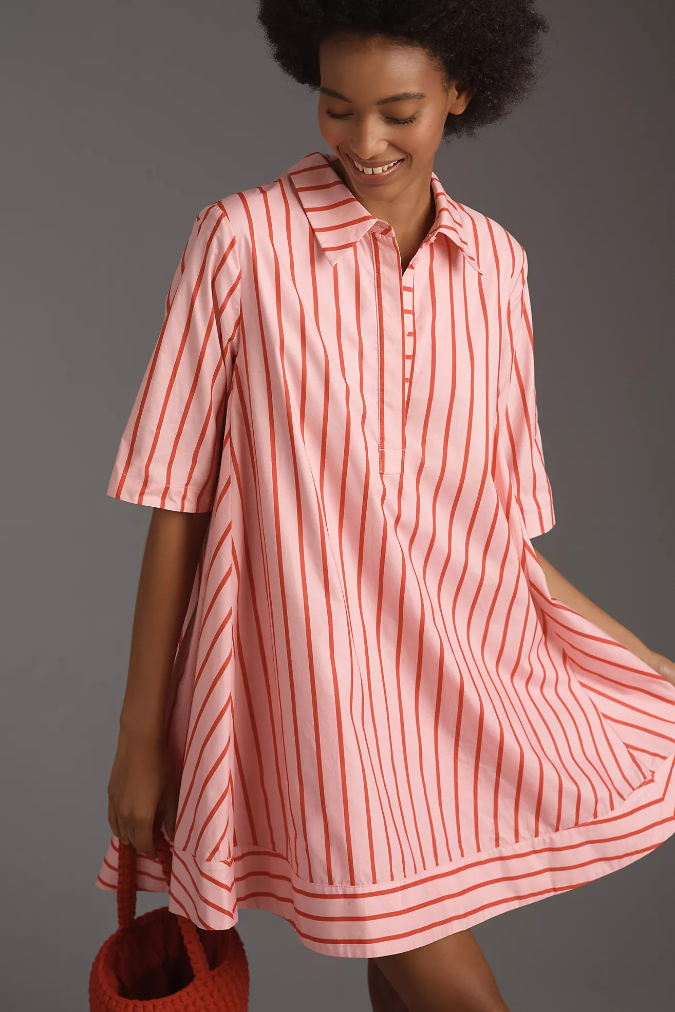 English Factory Collared A-Line Mini Dress | Anthropologie (US)