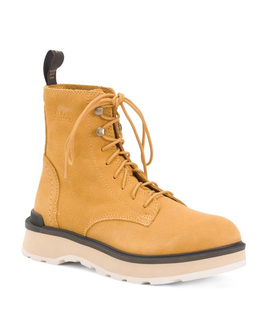 Waterproof Suede High Line Lace Up Boots | TJ Maxx