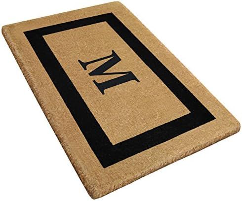 Heavy Duty 22" x 36" Coco Mat Black Single Picture Frame, Monogrammed M | Amazon (US)