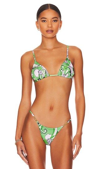 Reef Bikini Top in Fern | Revolve Clothing (Global)