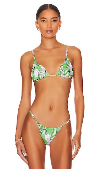 Reef Bikini Top in Fern | Revolve Clothing (Global)