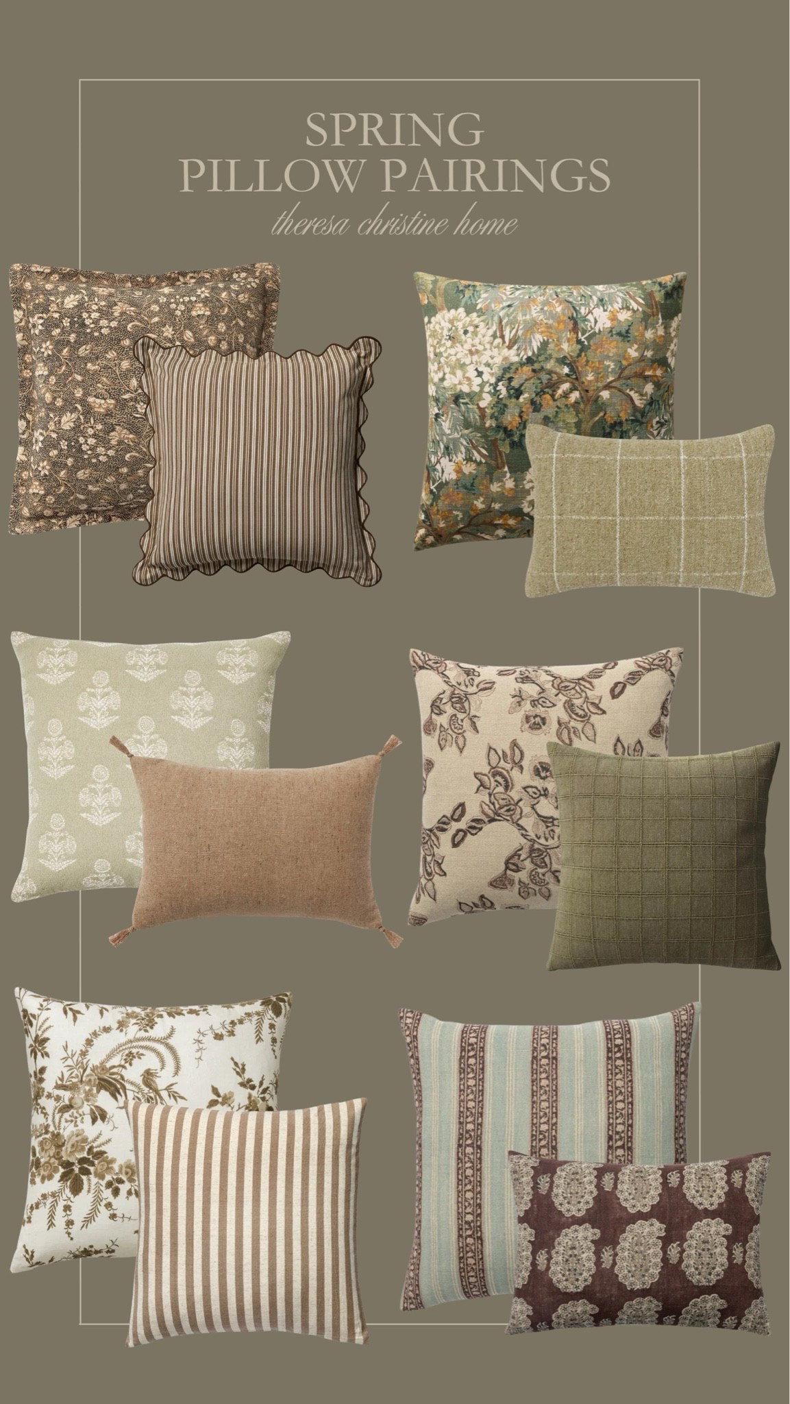 Spring pillow pairings 🤍 These florals and green hues are gorgeous!

#LTKHome #LTKSeasonal
