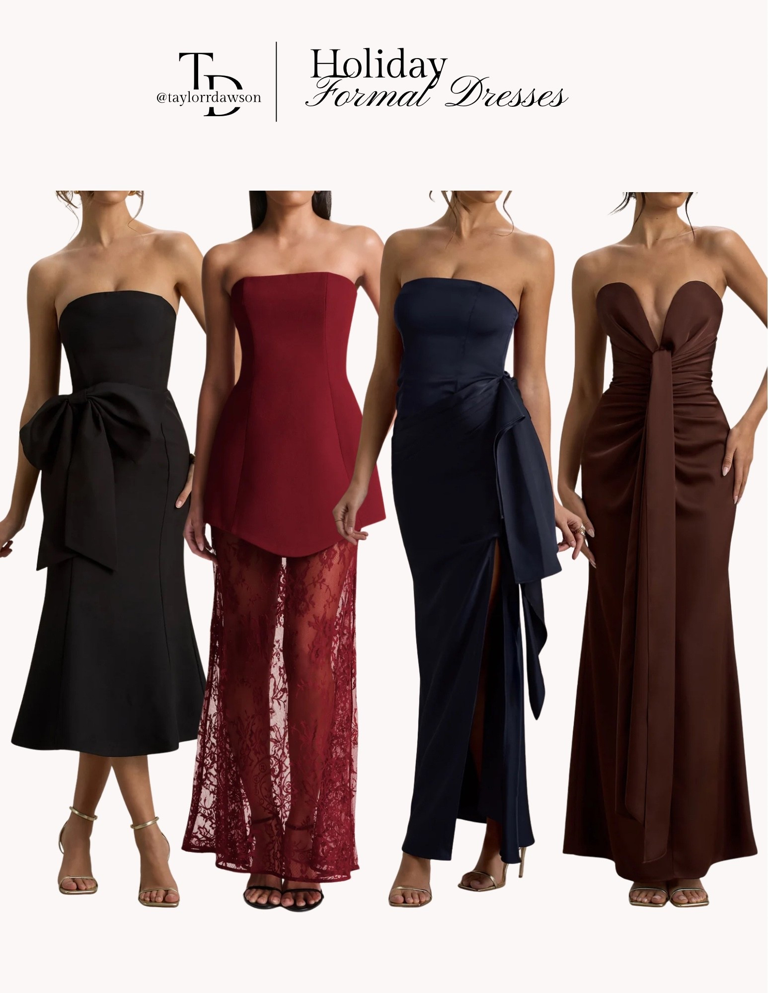 Holiday formal dresses!

winter formal, winter wedding, cocktail, holiday party, holiday dresses, formal dresses, christmas party, seasonal

#LTKHoliday #LTKWedding #LTKSeasonal