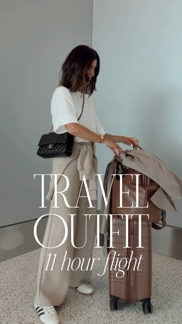 Travel outfit for an 11+ flight to Japan ✈️ I’m just shy of 5-7” wearing the size small seaters ans XS pants in the color Dune Heather and XS tee. #stylinbyaylin #aylin #travel @Spanx 

#LTKTravel #LTKSeasonal #LTKootd