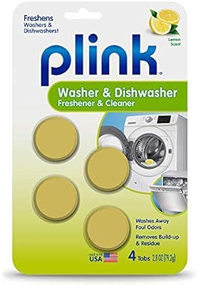 Summit Brands Washer and Dishwasher Freshener Cleaner, 4 Tabs, 4-Count, Yellow, 4 Piece | Amazon (US)