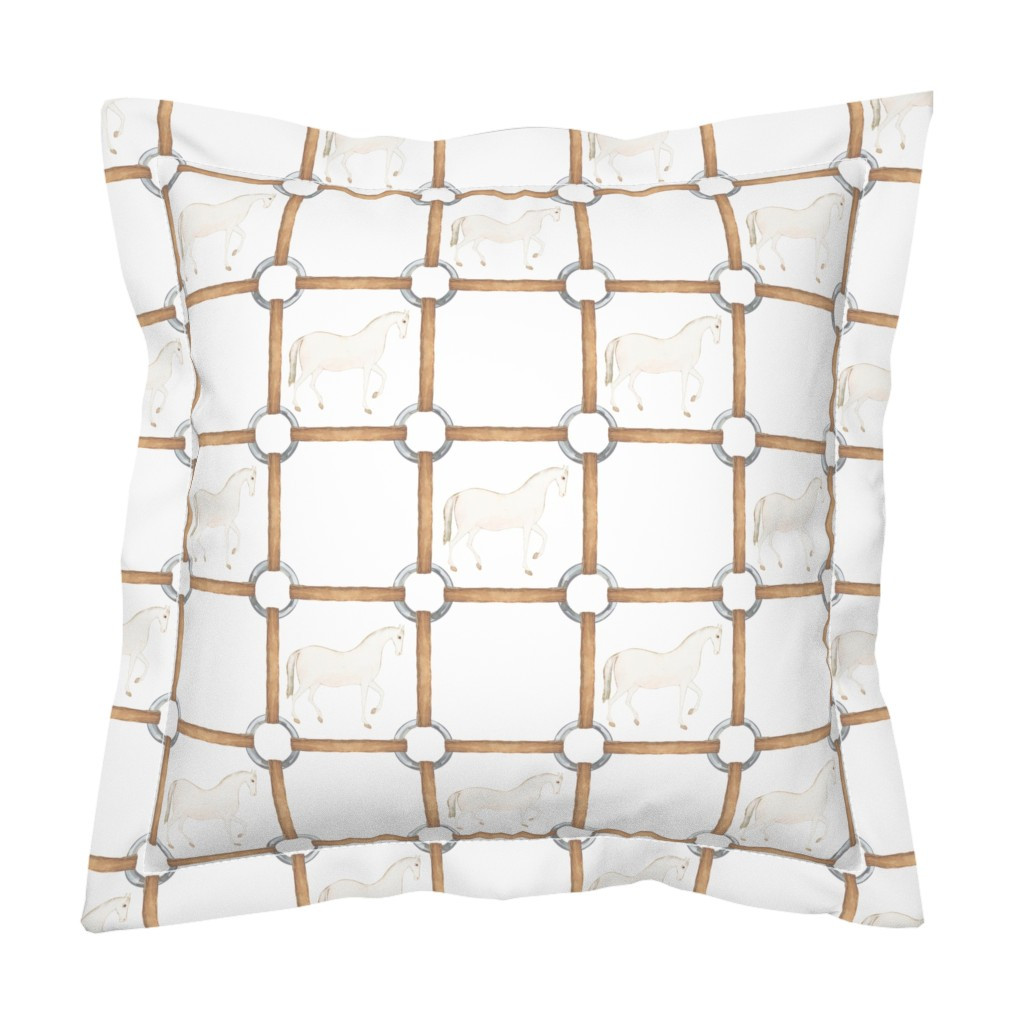 Horses and leather bridles I Pillow Sham | Spoonflower | Spoonflower