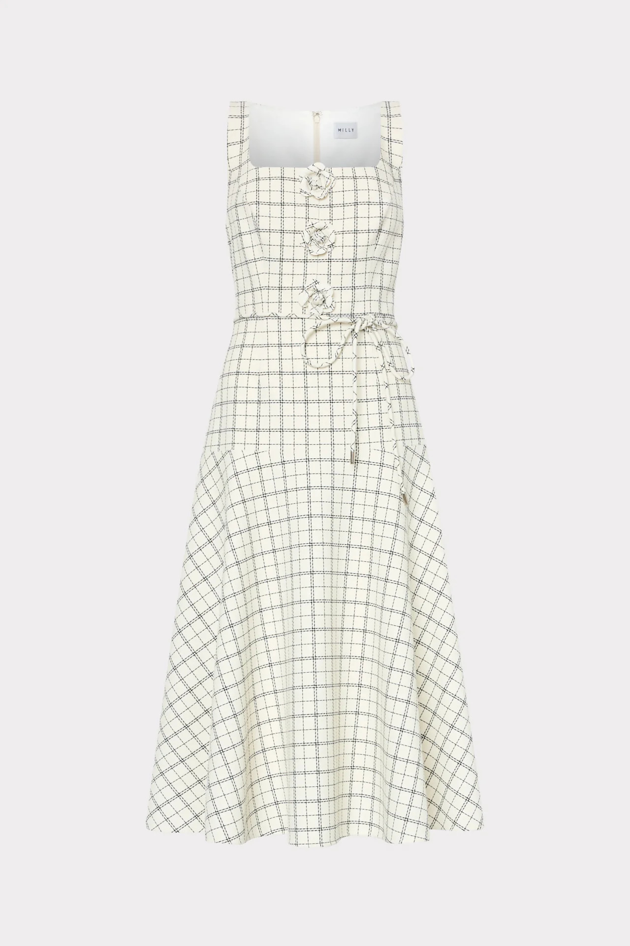 Mira Plaid Midi Dress | MILLY