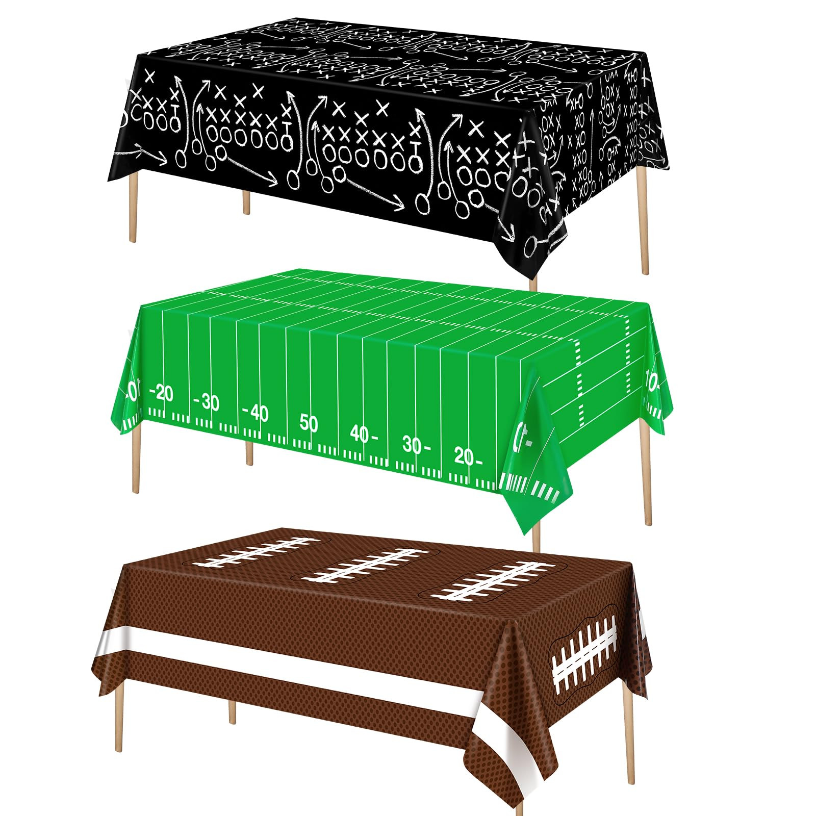 Esjay Football Party Decorations Supplies, Football Tablecloth Table Covers Disposable Plastic, F... | Amazon (US)