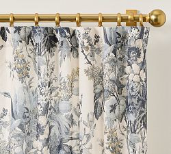 Linden Floral Curtain | Pottery Barn (US)