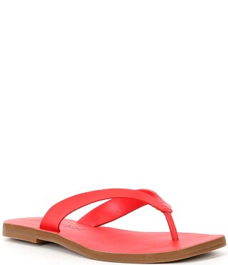 Steffan Leather Thong Sandals | Dillard's