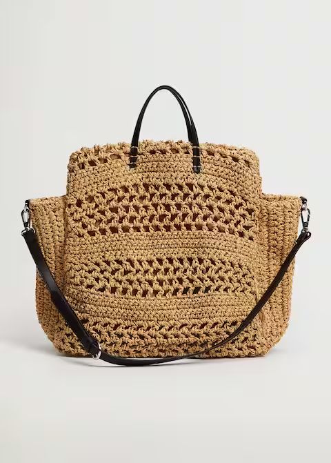 Raffia handmade bag | MANGO (UK)