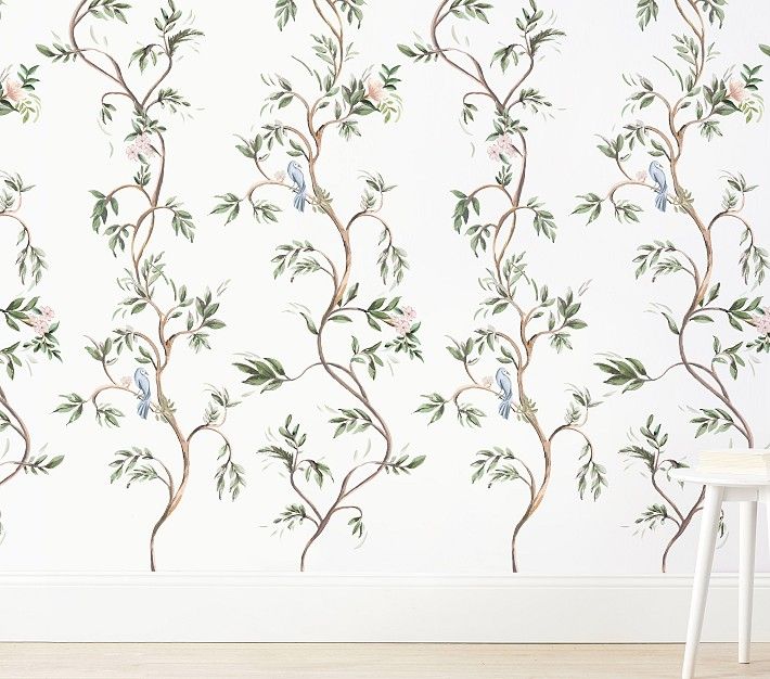 AERIN Trellis Vines Wallpaper | Pottery Barn Kids