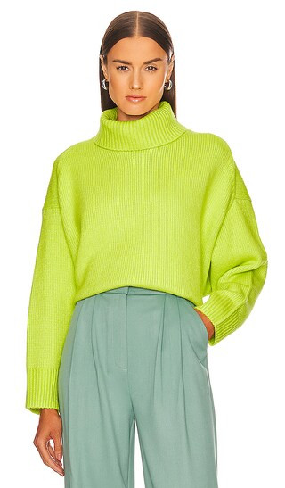 Relaxed Turtleneck Sweater in Peridot | Revolve Clothing (Global)