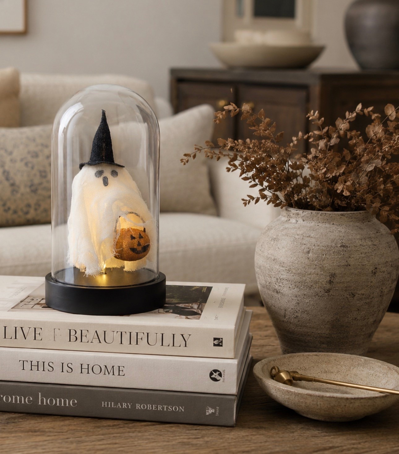 Shop early and get this on light-up Halloween ghost cloche on sale 👻

#LTKSaleAlert #LTKHome #LTKSeasonal