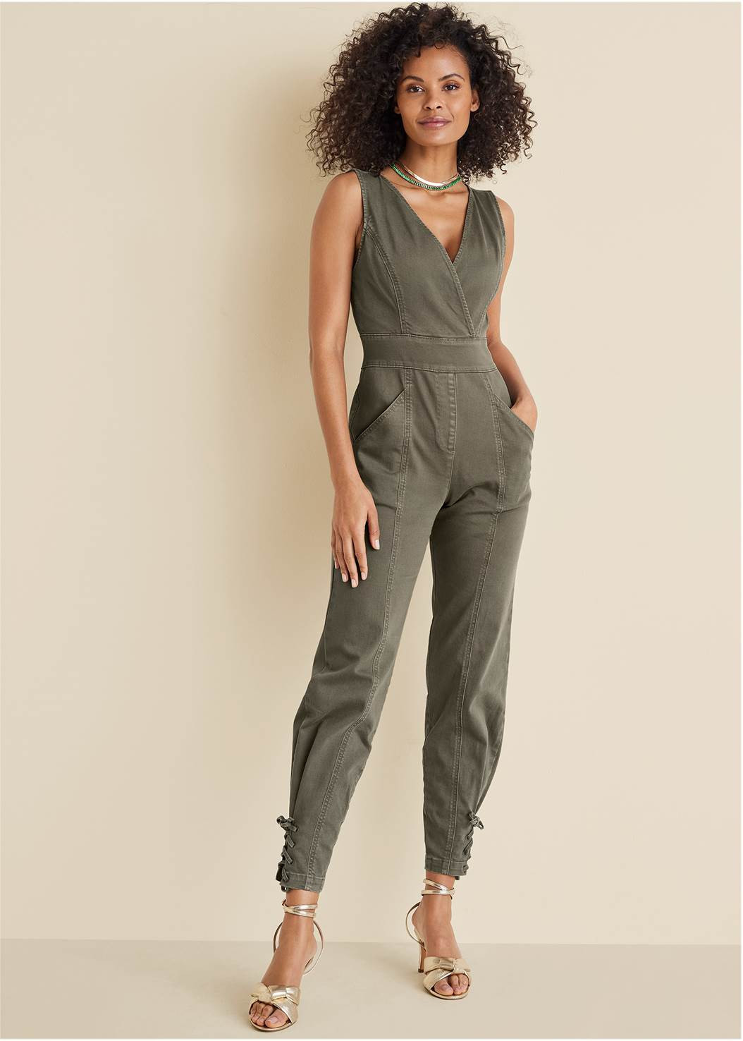 Twill Utility Jumpsuit | VENUS