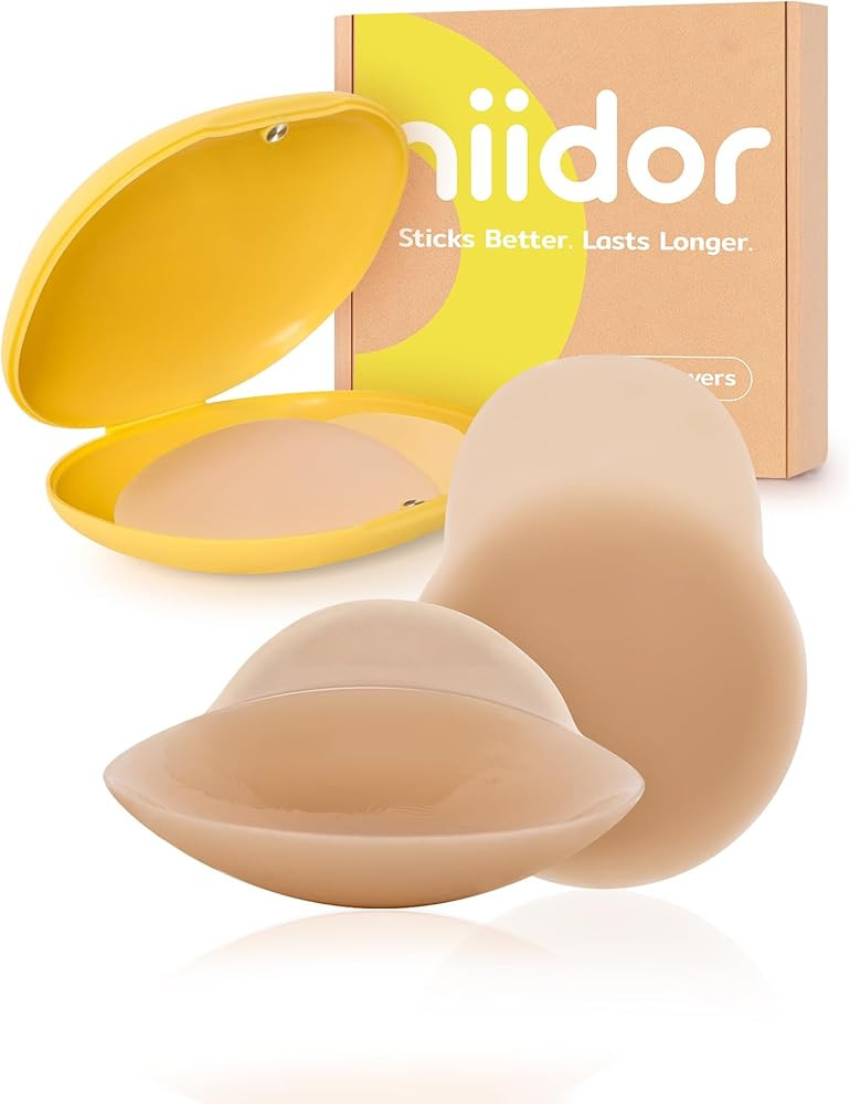 Niidor Nipple Covers for Women with Lift Reusable Silicone Pasties Breast Petals Seamless Under A... | Amazon (US)