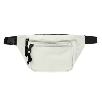 Dalix 3 Pocket Fanny Pack Money Pouch Concealer Runners Bag Waist Belt in Nude | Target