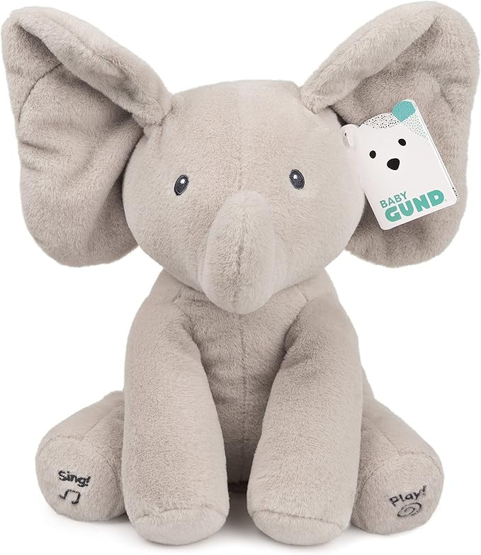 GUND Baby Animated Flappy The Elephant Plush, Singing Stuffed Animal Baby Toy for Ages 0 and Up, ... | Amazon (US)