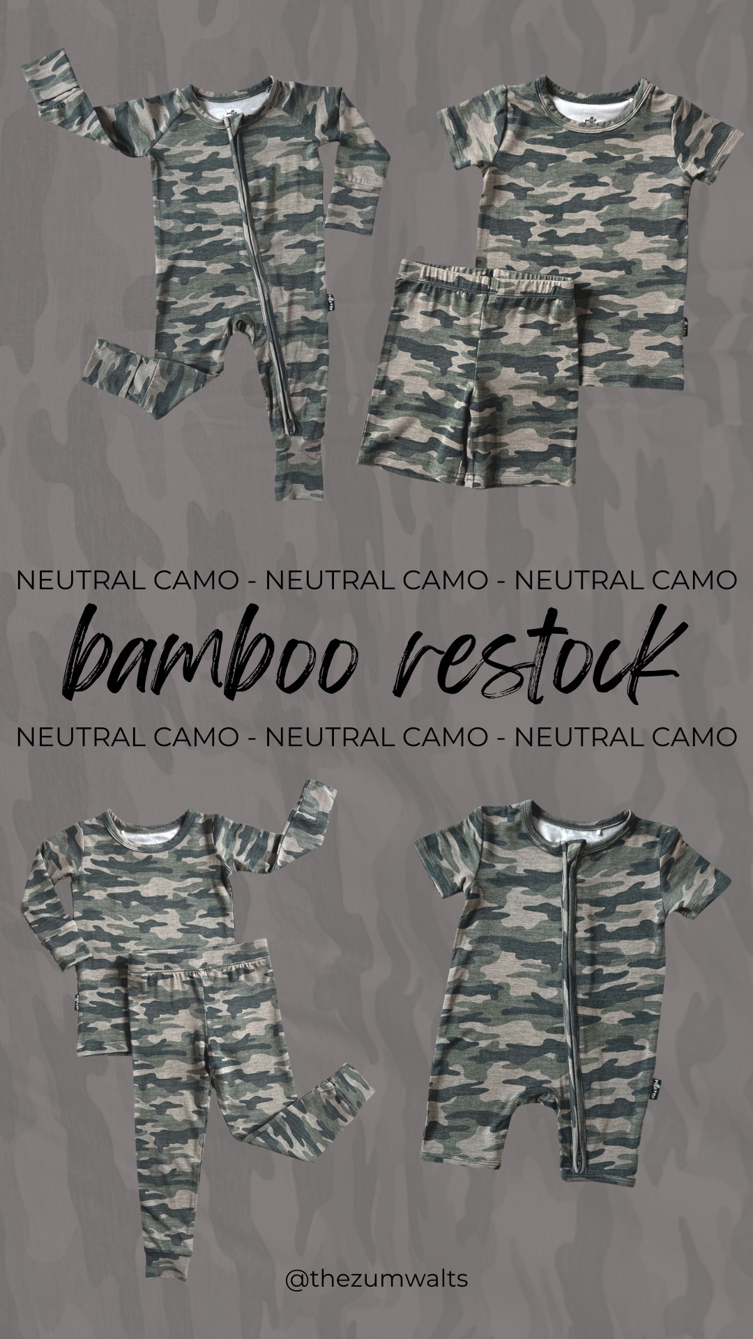 Because Andrew basically lives in camo for work, I’m usually not big on camouflage prints for myself — or Madeline. Color me pleasantly surprised when we picked up our first #ChrisCamo bamboo print from millie+roo and LOVED IT! It’s a great neutral option - perfect for any gender. 

Did you know they offer this print in mama matching, too??? All tagged products are OEKO TEX certified, too 😍

Save on every order with code MADDIE! 

#LTKfindsunder50 #LTKkids #LTKfamily