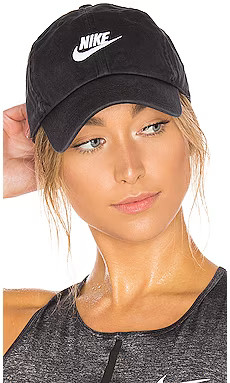 Nike Sportswear Heritage86 Futura Washed Cap in Black from Revolve.com | Revolve Clothing (Global)