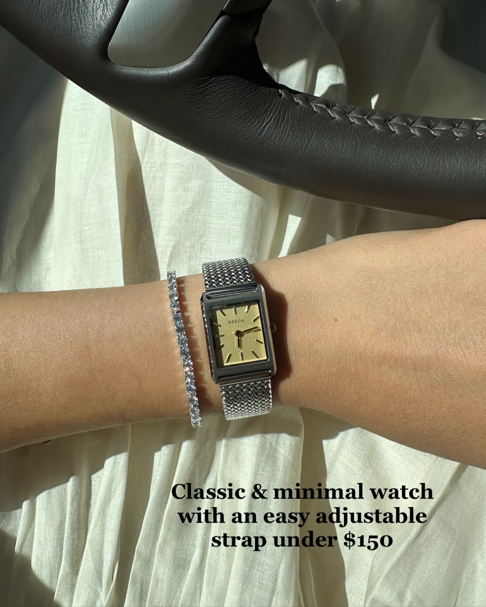 Classic + minimal watch from BREDA part of the nsale priced under $150! Picked this up in-store yesterday along with this bracelet for a simple arm stack

Linked to another watch from this brand also part of the nsale with a pop of red  

Nordstrom anniversary sale / accessories / watches / tennis bracelet 

#LTKSaleAlert