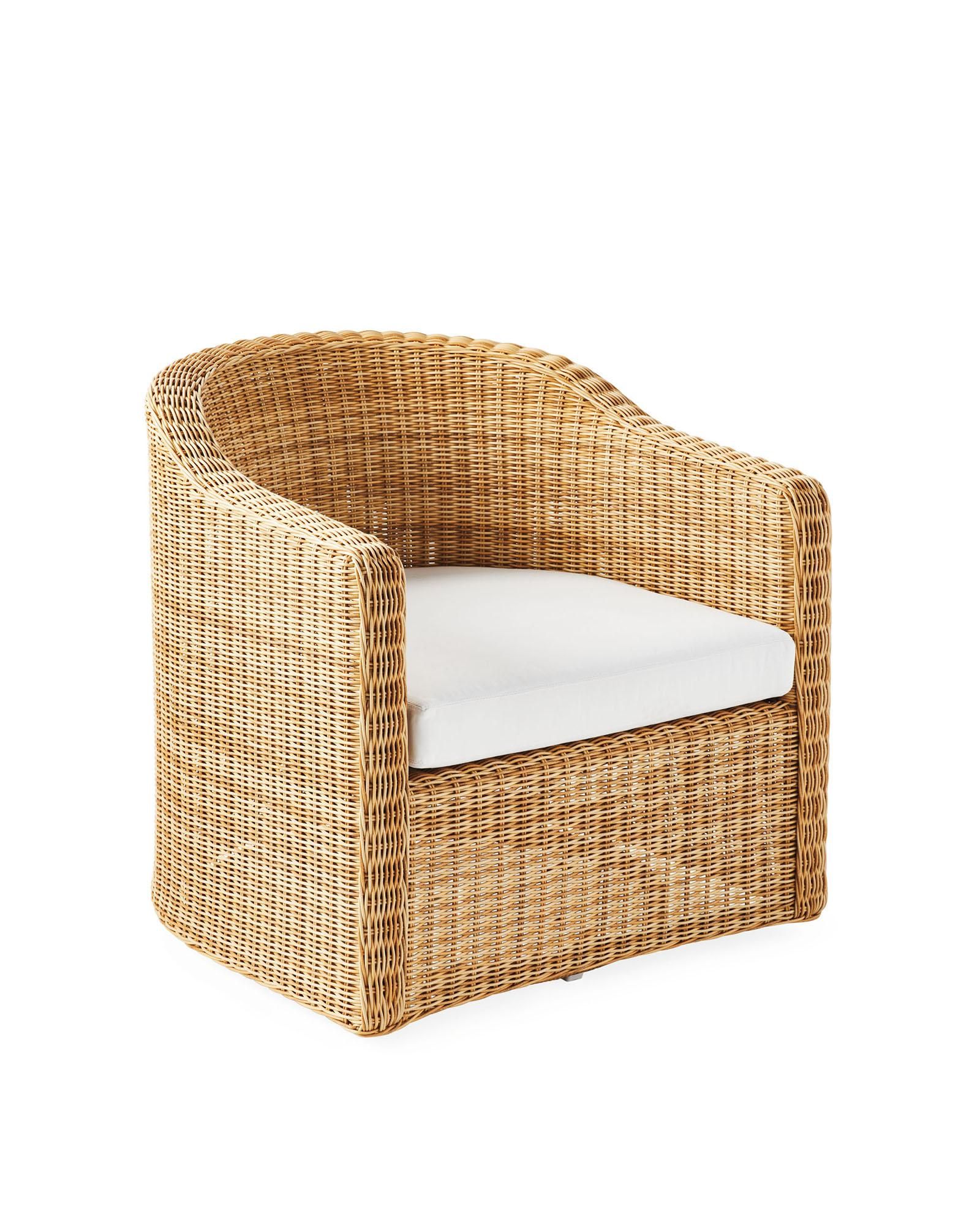Tofino Swivel Chair - Light Dune | Serena and Lily