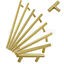 Modern Kitchen Cabinet Handles Brass T Bar Knobs Cupboard Drawer Gold Pulls Lot | eBay | eBay US