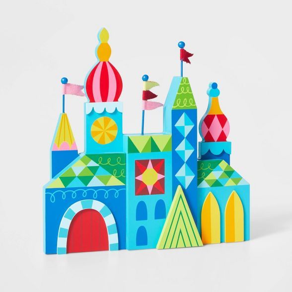 Wood Castle Decorative Figurine Multicolored - Wondershop™ | Target