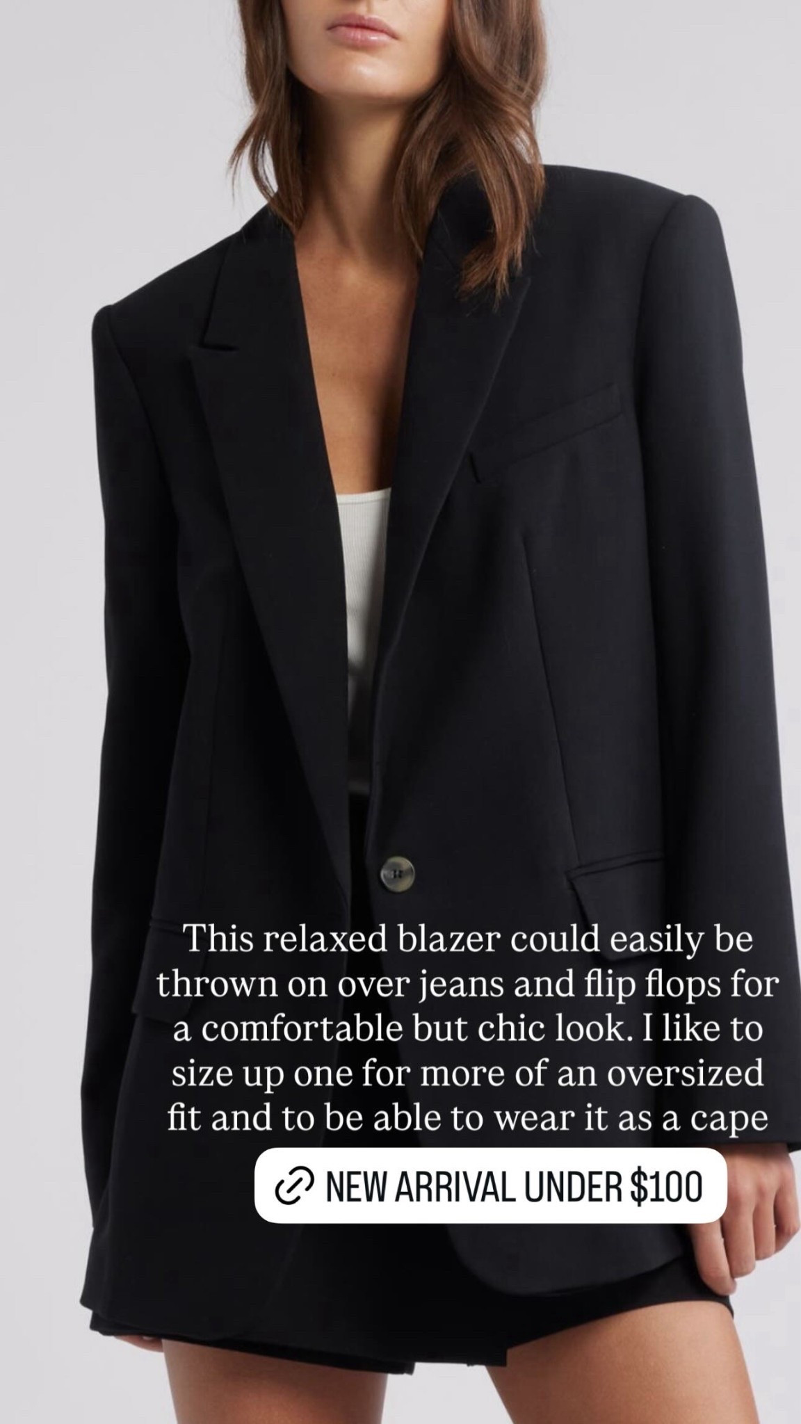 This relaxed blazer could easily be thrown on over jeans and flip flops for a comfortable but chic look. I like to size up one for more of an oversized fit and to be able to wear it as a cape

#LTKgrwm #LTKSeasonal #LTKootd
