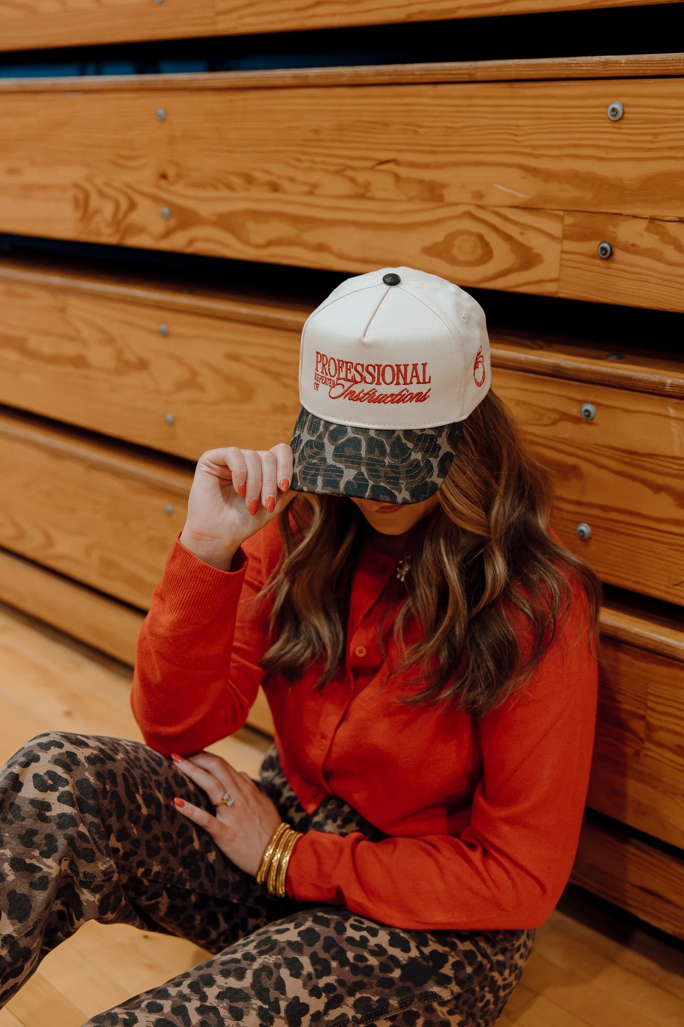 Professional Repeater of Instructions - Leopard Vintage Hat | KenzKustomz