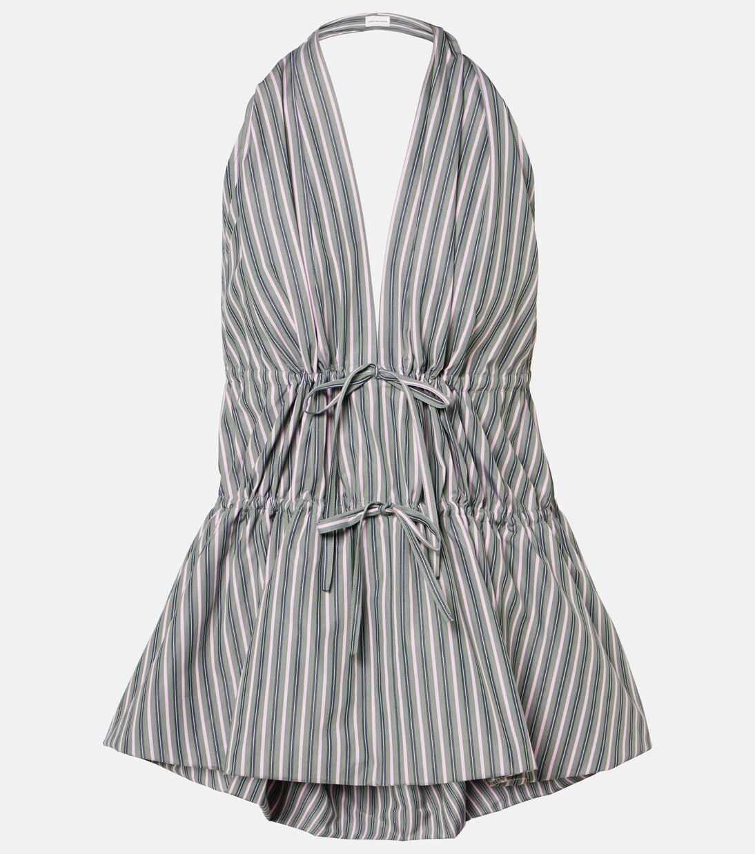 Striped halterneck cotton top | Mytheresa (US/CA)