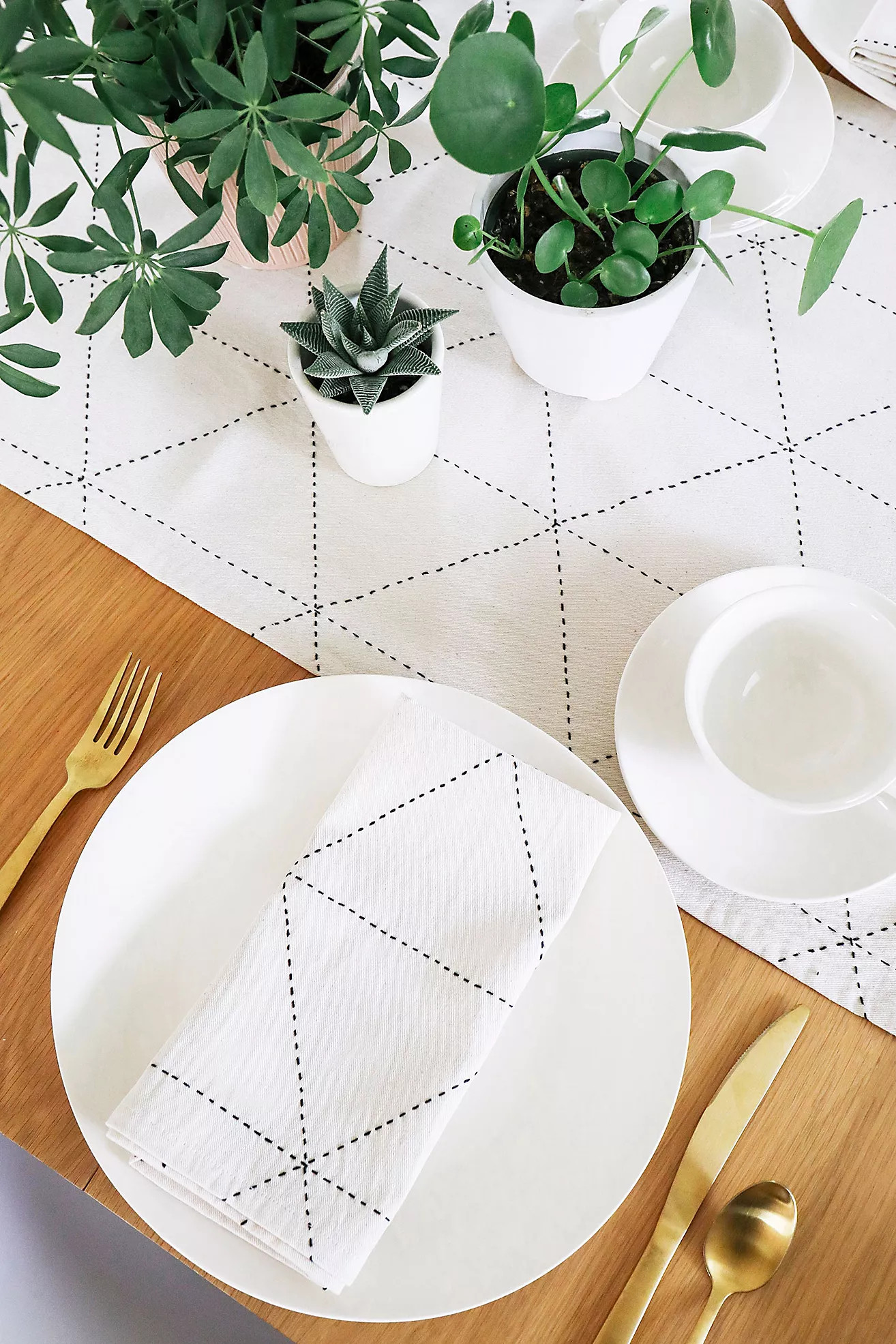 Anchal Graph Embroidered Napkins - Set of 2 | Free People (Global - UK&FR Excluded)