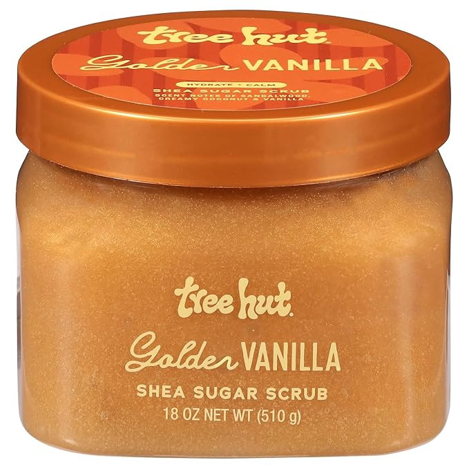Tree Hut Body Scrub, Golden Vanilla, 18 Oz | Amazon (US)