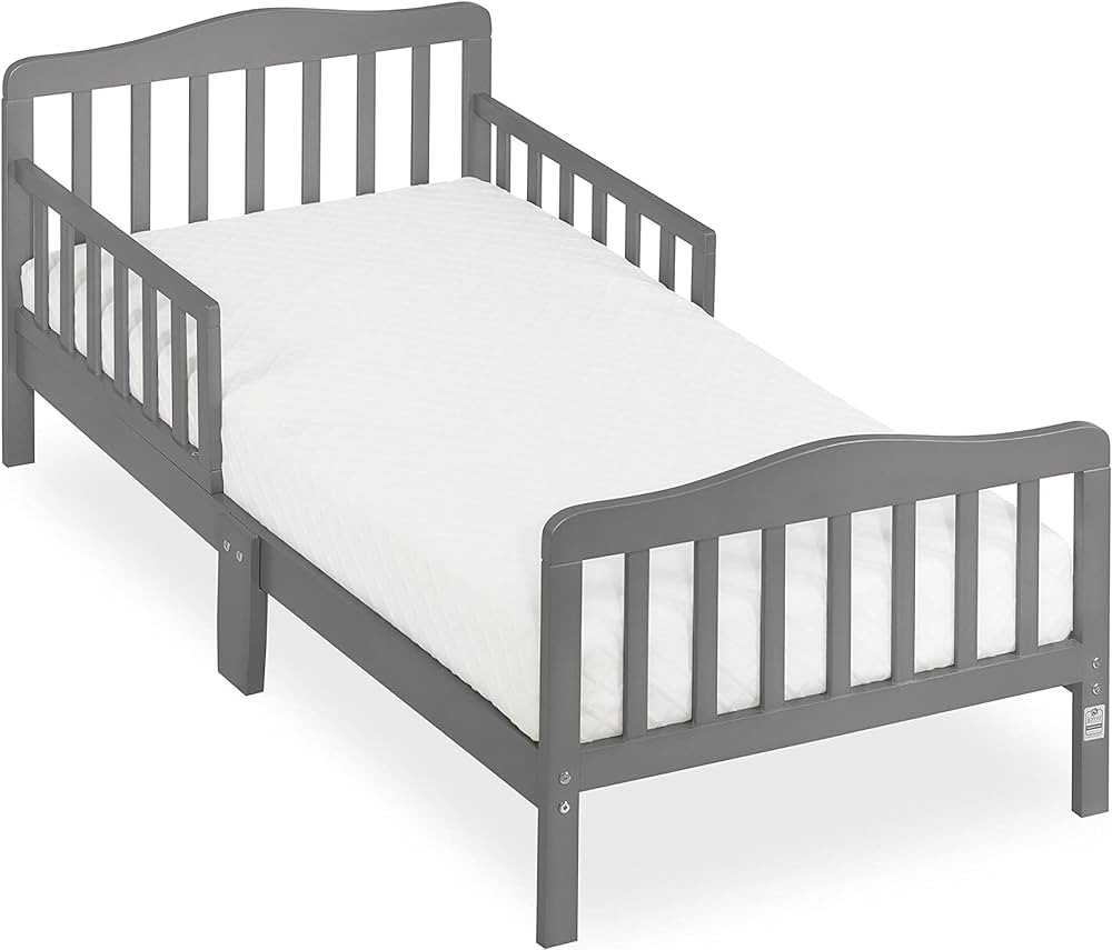 Dream On Me Classic Design Toddler Bed in Steel Grey, Greenguard Gold Certified | Amazon (US)