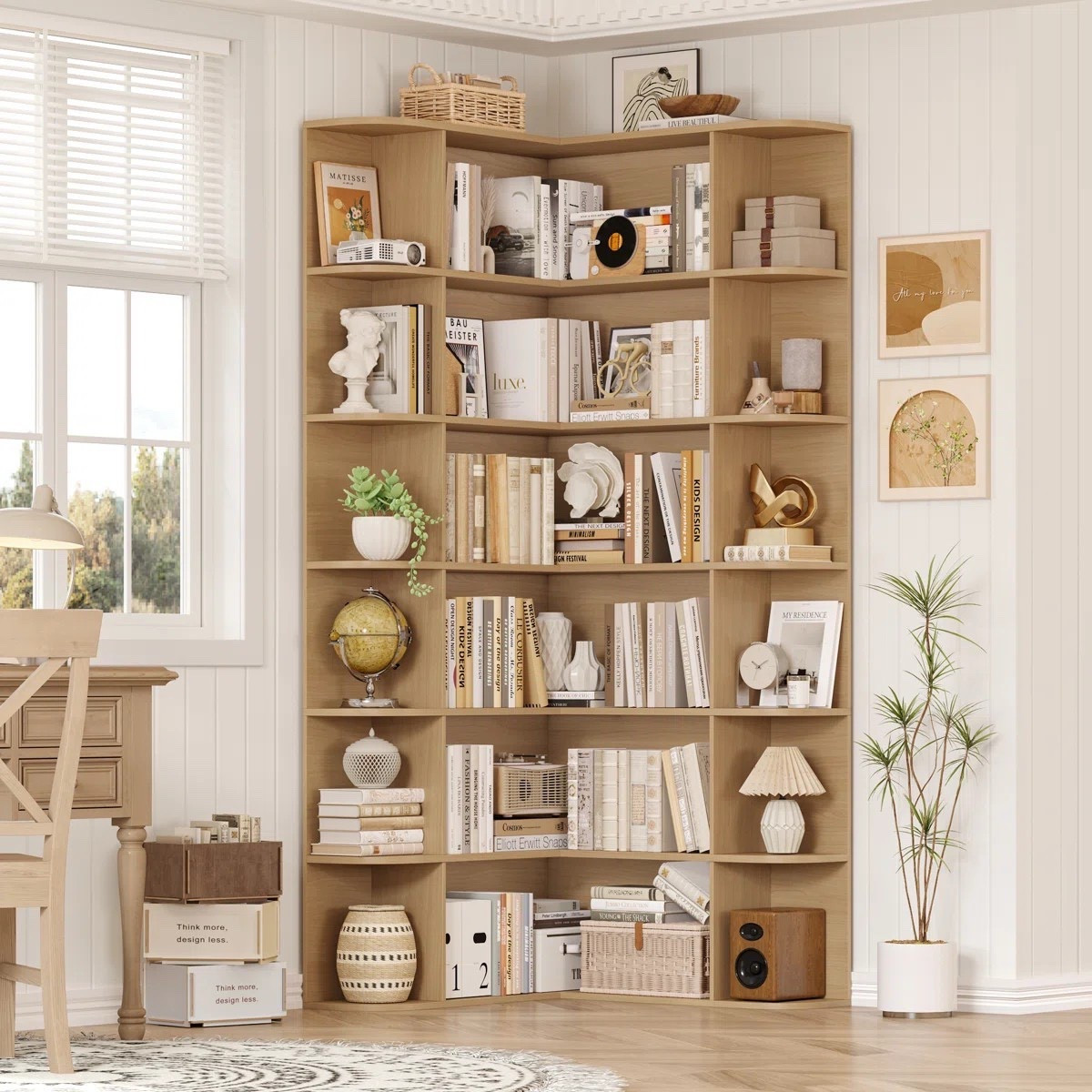 Looking for a corner bookshelf? This 73.9” L-shaped, 6-tier design is ideal for organizing books, decor, or collectibles while utilizing unused corner space efficiently. ON SALE and under $450.

Keywords: L-shaped corner bookcase, arched bookshelf, arched bookcase, 6-tier bookshelf, modern corner storage, curated home shelving, modern bookcase, wooden bookcase, home office, home office bookcase, bedroom, bedroom bookcase, living room, living room bookcase

#LTKSeasonal #LTKSaleAlert #LTKHome