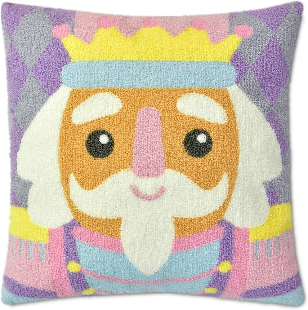 iscream Nutcracker Ballet 14" x 14" Chenille and Fleece Holiday Accent Pillow | Amazon (US)